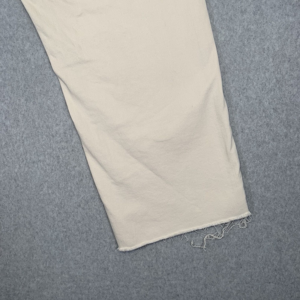 Judy Blue Jeans Garment Dyed Beige Wide Leg Crop Frey Hem Size 1/25 - Picture 9 of 16